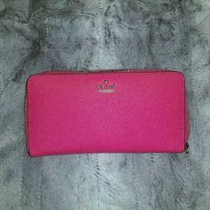 Hot pink Kade Spade wallet
